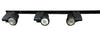 Nora NTE-810-BLK Three Light Pillar LED Track Kit in Black Finish