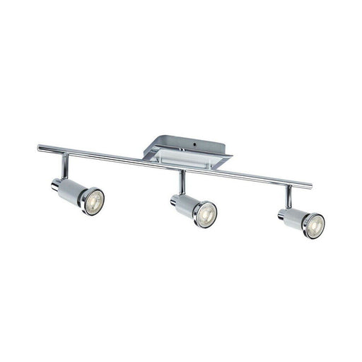 Noma 052-7886-2 Three Light Semi Flush Adjustable Rail Light in Chrome and White Finish