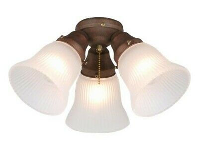 Vaxcel Lighting LK34233WP-C Three Light Ceiling Fan Light Kit in Weathered Patina Finish