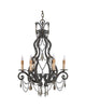 Quoizel Lighting RDA5006 RY Diana Collection Six Light Chandelier in Regency Gold Finish - Quality Discount Lighting