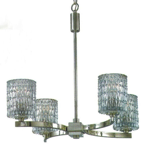 Quoizel Lighting RAN5004 IS Anallie Collection Four Light Chandelier in Imperial Silver Finish - Quality Discount Lighting