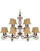Nuvo Lighting 60-1171 Vine Collection Twelve Light Chandelier in Sonoma Bronze Finish - Quality Discount Lighting