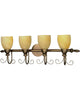 Nuvo Lighting 60-152 Vanguard Collection Four Light Bath Vanity Wall Fixture in Flemish Gold Finish - Quality Discount Lighting