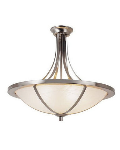 Trans Globe Lighting 10123 BN Five Light Semi Flush Ceiling Mount in Brushed Nickel Finish - Quality Discount Lighting