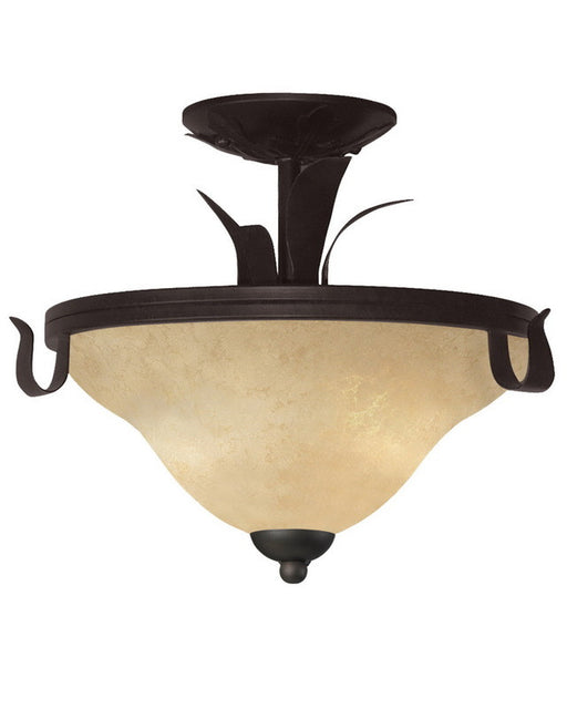 Z-Lite Lighting 14073SF Three Light Semi Flush Ceiling Mount in Matte Coffee Finish - Quality Discount Lighting