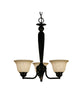 Z-Lite Lighting 100-3P-BRZ Three Light Hanging Chandelier in Bronze Finish - Quality Discount Lighting