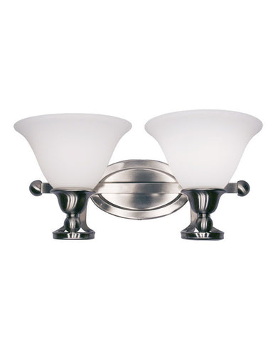 Z-Lite Lighting 316-2V Two Light Bath Vanity Wall Fixture in Brushed Nickel Finish - Quality Discount Lighting