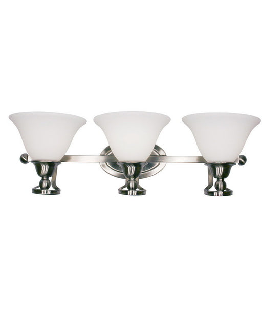 Z-Lite Lighting 316-3V Three Light Bath Vanity Wall Fixture in Brushed Nickel Finish - Quality Discount Lighting