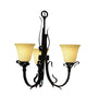 Z-Lite Lighting 4073U Three Light Chandelier in Matte Coffee Finish - Quality Discount Lighting