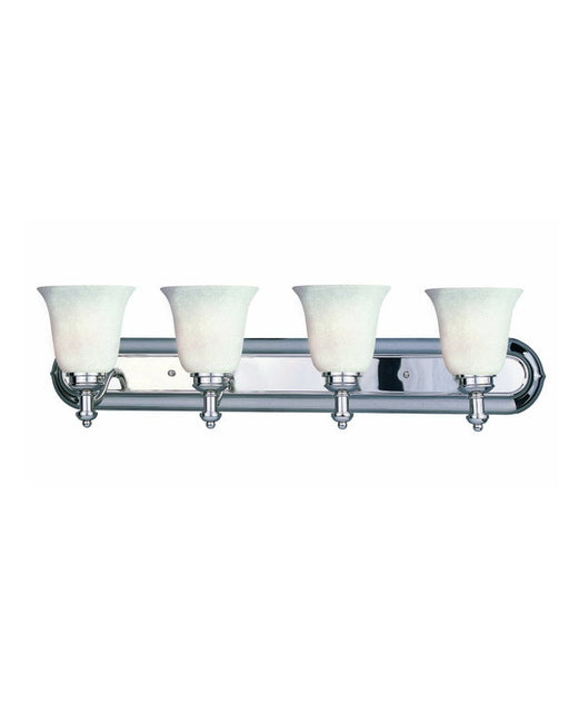 Z-Lite Lighting 301-4V-CH-WMG Four Light Bath Vanity Wall Mount in Polished Chrome Finish - Quality Discount Lighting