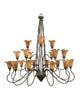 Quoizel Lighting PLX5021MT01 Twenty One Light Three Tier Hanging Chandelier in Mediterranean Patina Finish - Quality Discount Lighting