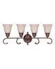 Nuvo Lighting 60-1613 Belvedere Collection 4 Light Bath Wall Fixture in Crackled Bullion Finish - Quality Discount Lighting