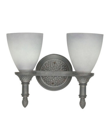 Nuvo Lighting 60-1059 Nottingham Collection 2 Light Bath Vanity Wall Mount in Purnice Stone Finish - Quality Discount Lighting