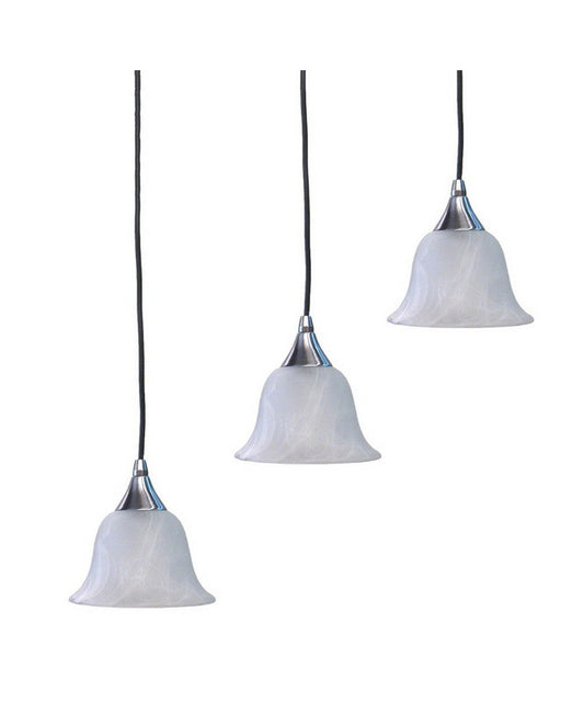 Epiphany Lighting PCF6BN-105112 Three Light Pendant Chandelier in Brushed Nickel Finish