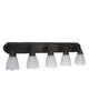 Trans Globe Lighting 3915 ROB Five Light Bath Vanity Wall Mount in Rubbed Oil Bronze Finish