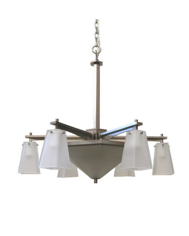 Kalco Lighting 4466 SN Nine Light Chandelier in Satin Nickel Finish - Quality Discount Lighting