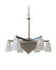 Kalco Lighting 4466 SN Nine Light Chandelier in Satin Nickel Finish - Quality Discount Lighting