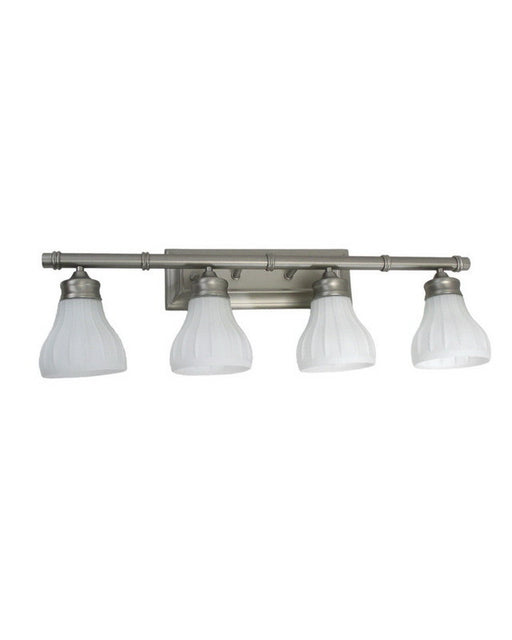 Trans Globe Lighting 6124 BN Four Light Bath Vanity Wall Mount in Brushed Nickel Finish