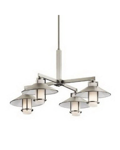 Kichler Lighting 42812 NI Four Light Hanging Chandelier in Brushed Nickel Finish - Quality Discount Lighting