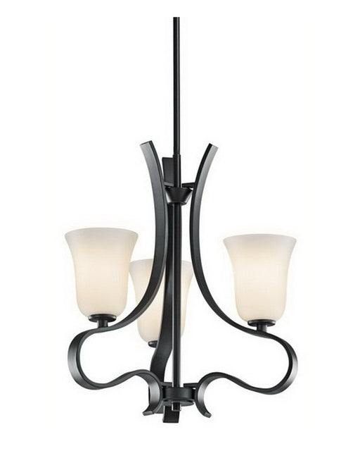 Kichler Lighting 42522 BK Three Light Chandelier in Black Finish - Quality Discount Lighting