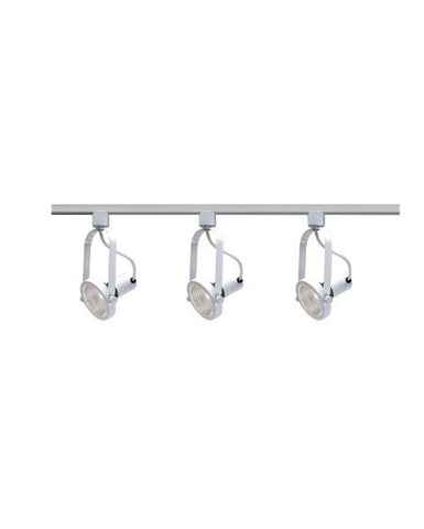 Epiphany Lighting PT4048 WH Three Light PAR30 Gimbal Track Kit in White Finish