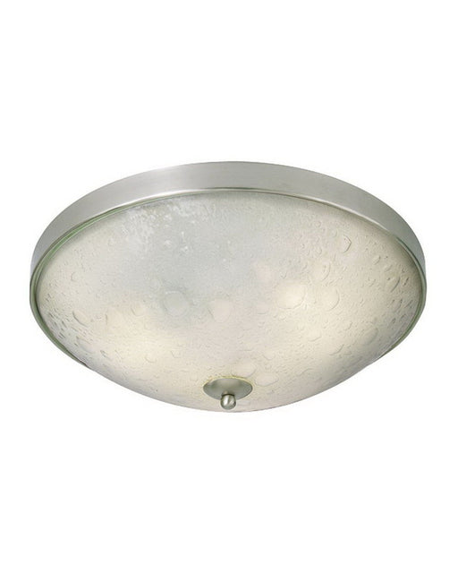 Kalco Lighting 6172 FSN Three Light Energy Efficient Fluorescent Flush Ceiling Mount in Satin Nickel Finish - Quality Discount Lighting