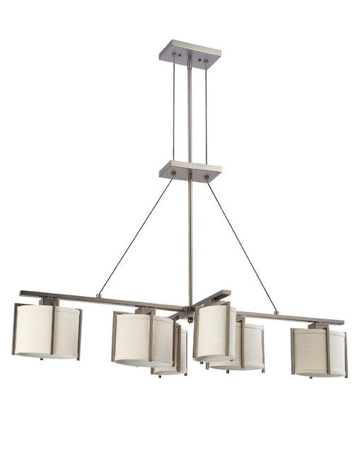 Nuvo Lighting 60-4051 Portia Collection Six Light Energy Star Fluorescent GU24 Island Chandelier in Hazel Bronze Finish - Quality Discount Lighting