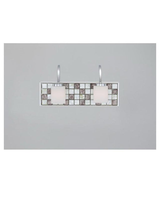 Quoizel Lighting VTRT8602C Vetreo Retro Collection Two Light Bath Vanity Wall Mount with LED Nightlight in Polished Chrome Finish - Quality Discount Lighting