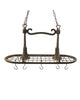 Kalco Lighting L6065 MS Two Light Pot Rack Chandelier in Moss Finish - Quality Discount Lighting
