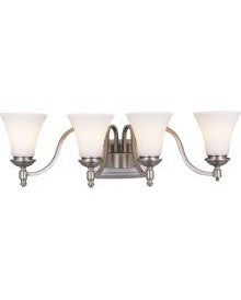 Trans Globe Lighting 2314 BN Four Light Bath Wall in Brushed Nickel Finish - Quality Discount Lighting