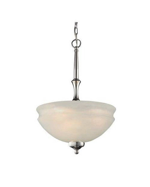 Z-Lite Lighting 303P Three Light Pendant Chandelier in Polished Nickel Finish - Quality Discount Lighting