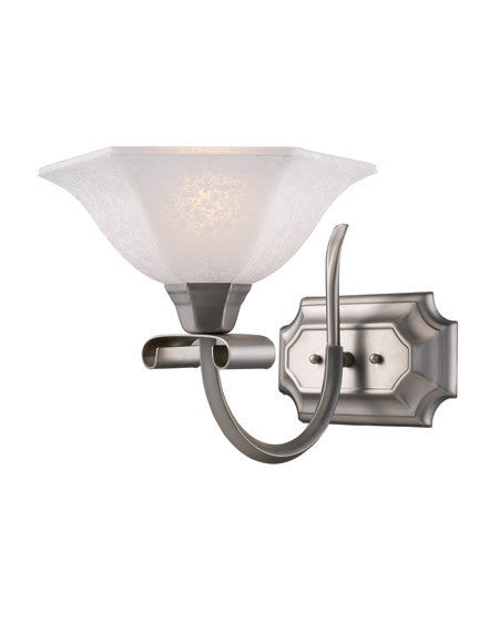 Z-Lite Lighting 701-1V One Light Wall Sconce in Satin Nickel Finish - Quality Discount Lighting