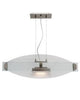 Access Lighting 50104 BSCLR One Light Halogen Pendant Chandelier in Brushed Steel Finish - Quality Discount Lighting