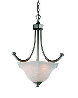 Z-Lite Lighting 701P Three Light Pendant Chandelier in Satin Nickel Finish - Quality Discount Lighting