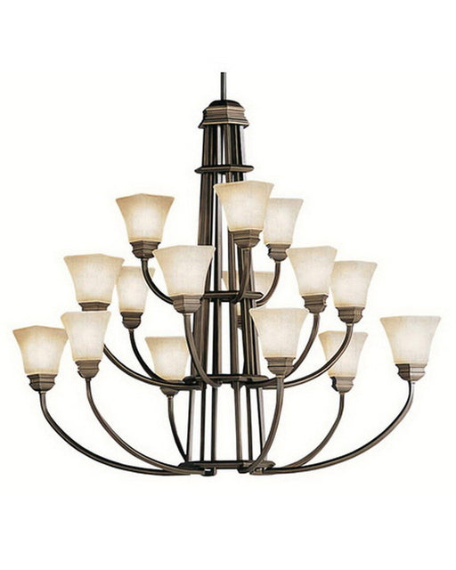 Kichler Lighting 1667 OLZ Fifteen Light Chandelier in Oiled Bronze Finish - Quality Discount Lighting