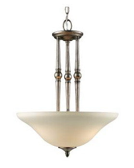 Z-Lite Lighting 901P-AP Three Light Pendant Chandelier in Antique Pewter Finish - Quality Discount Lighting