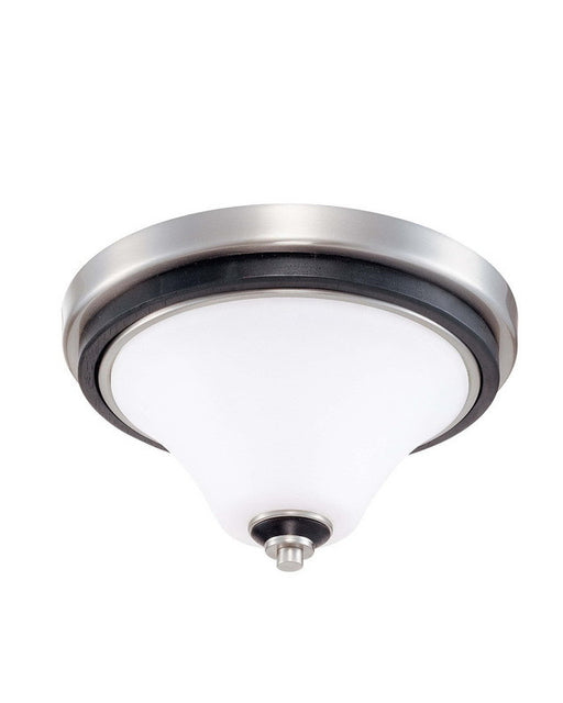 Nuvo Lighting 60-2457 Keen Collection One Light Energy Star Efficient Fluorescent GU24 Flush Ceiling Mount in Brushed Nickel Finish