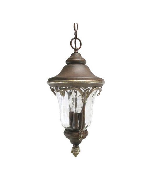 Kalco Lighting 9067 GG Three Light Outdoor Exterior Hanging Lantern in Golden Grain Finish - Quality Discount Lighting