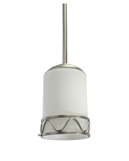 Epiphany Lighting 100640 BN One Light Mini Pendant in Brushed Nickel Finish - Quality Discount Lighting