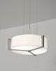 Black Friday - AFX APP152400L30D1WG-LW Apex Collection LED Pendant Chandelier in Weathered Grey Wood Finish with Fabric Shade