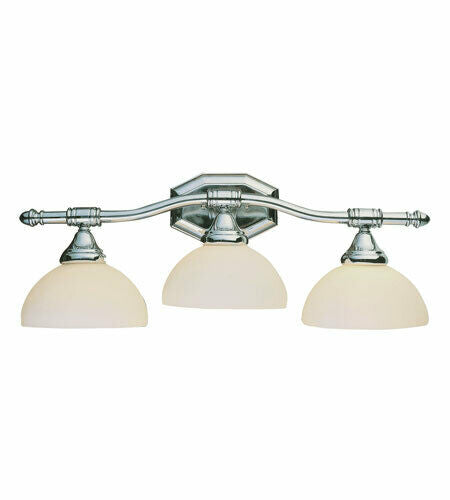 Trans Globe Lighting CB2523-BN Bull Nose Collection Three Light Bath Wall in Brushed Nickel Finish