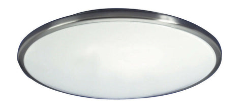 AFX CF2022BNET Euro Style Saucer One Light Energy Efficient Ceiling Fixture in Brushed Nickel Finish