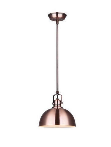 Rainbow Lighting 222B01BZ One Light Hanging Pendant in Bronze Metal Finish