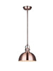 Rainbow Lighting 222B01BZ One Light Hanging Pendant in Bronze Metal Finish