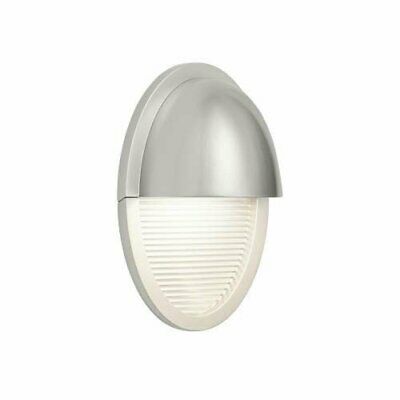 Elan by Kichler Lighting 83555 Conti Collection LED Exterior Outdoor Wall Sconce in Painted Platinum Finish