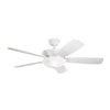 Skye 300251 LED 54" Ceiling Fan in Brushed Nickel or Oiled Bronze or White Finish