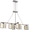 Nuvo Lighting 60-4461 Portia Collection Six Light Hanging Pendant Chandelier in Hazel Bronze Finish - Quality Discount Lighting
