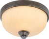 Nuvo Lighting 60-4211 Helium Collection One Light Flush Ceiling Mount in Vintage Bronze Finish - Quality Discount Lighting