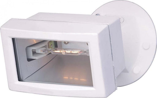 Nuvo Lighting 76-510 One Light Exterior Outdoor Motion Mini Halogen Flood in White Finish - Quality Discount Lighting