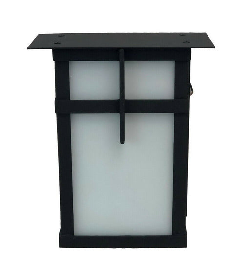 Trans Globe Lighting PL-5280 BK One Light LED Outdoor Wall Lantern in Black Finish